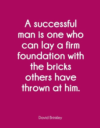 a firm foundation with the bricks