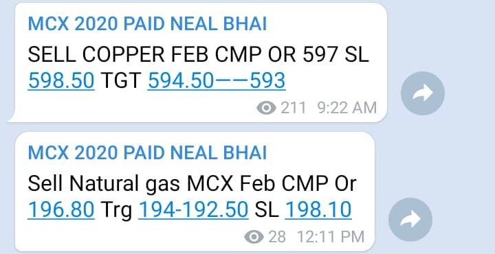 Copper MCX Tips Today