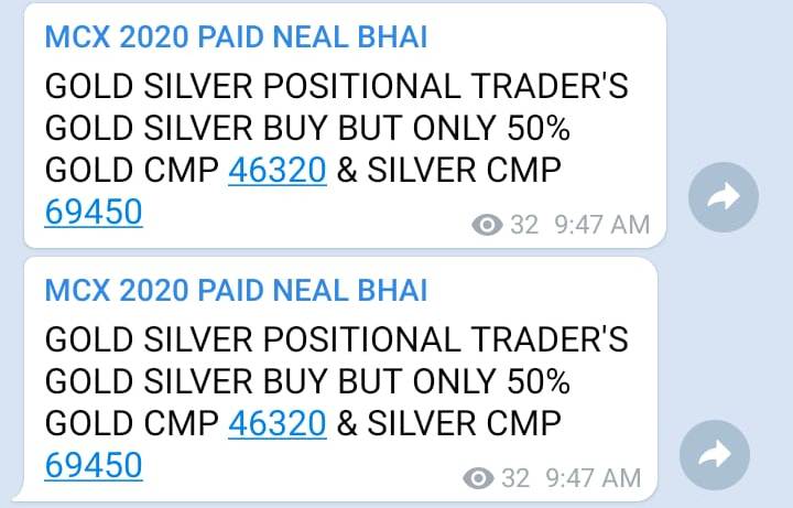 Gold Silver MCX Tips Today