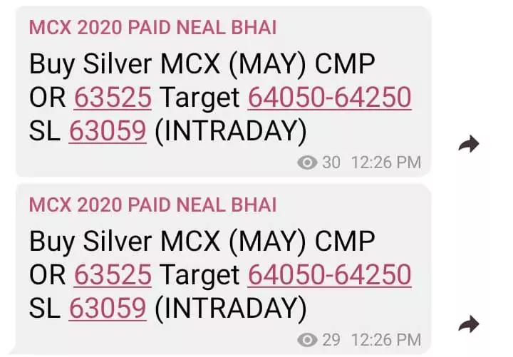 Silver MCX Tips Today