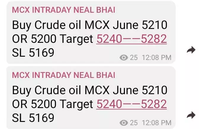 Crude Oil Tips Today