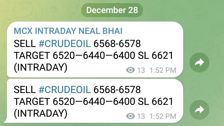 MCX Crude Oil Tips For Today