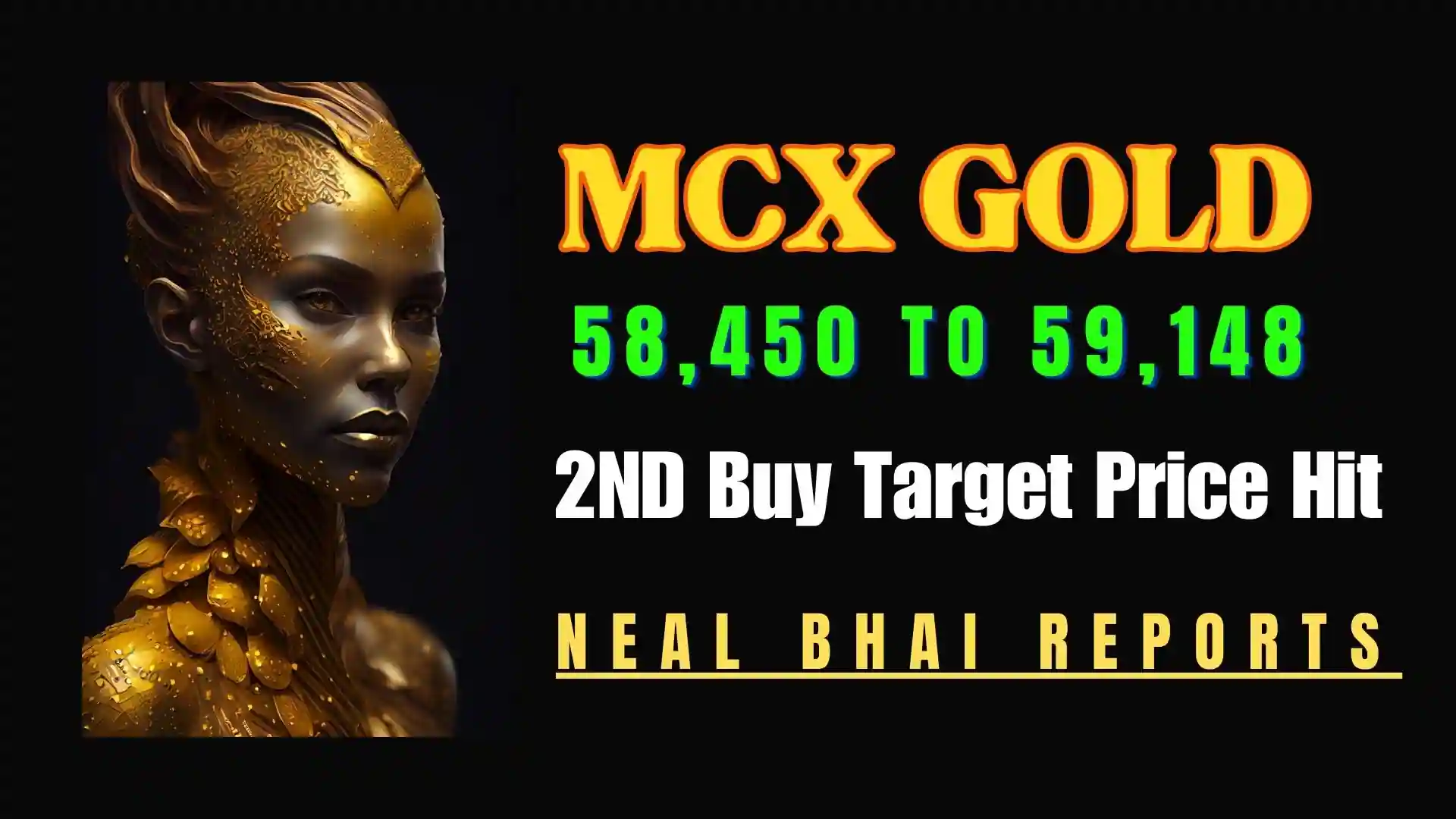 As Expected: MCX Gold 2nd Buy Target Hit, 700 Points, Profit Rs. 70,000 Per Lot, With in 24 Hours