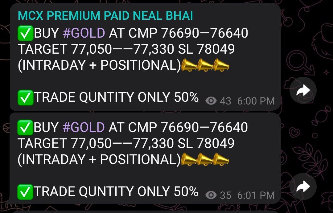 MCX Gold Price Hit 77,450, Full Target Hit